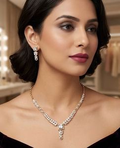5 different color sets necklace and earing
