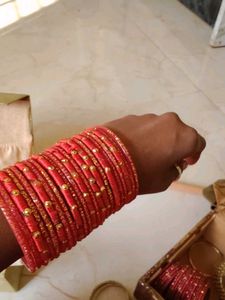 Green Glass Bangles Set