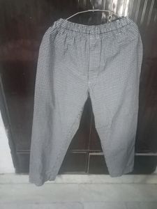 Smart Black And White Check Design Lower Cum Pant