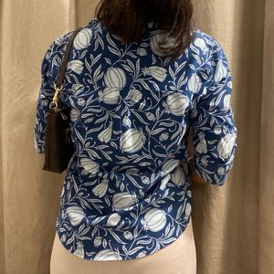 Prakriti Jaipur Indigo Printed Shirt