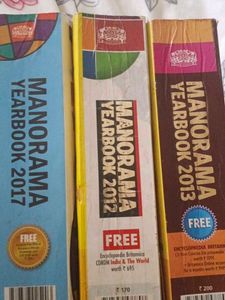 Manorama Yearbook 2012, 2013, 2017