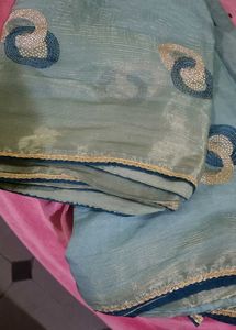 Elegant Embroidered Saree