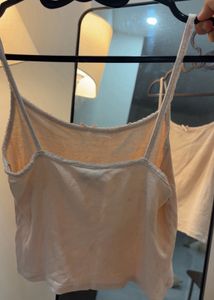 H&amp;M Cute Lace Trim Camisole Top