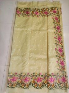 New without Tag- Organza Cutwork Embroidered Saree