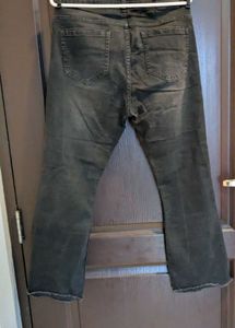 Flared Black Denim Jeans