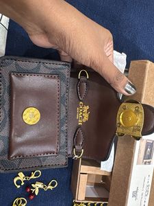 Coach Signature Wallet with Chain