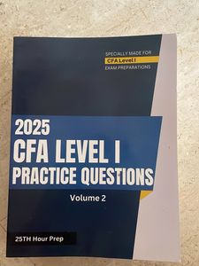 2025 CFA lvl 1 exam prep books with practice quest