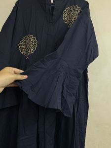 Elegant Black Kurta with Gold Embroidery