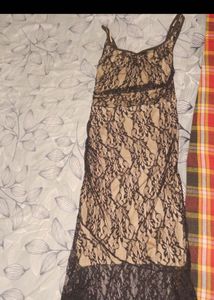 Black Lace Midi Dress