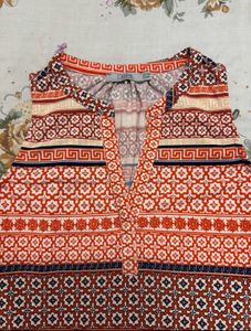 Boho Print Top