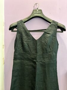 Stylish Sleeveless Green Dress