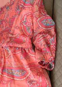 Chic Paisley Print Mini Dress