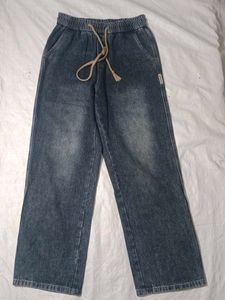 Wide Leg Denim Pants