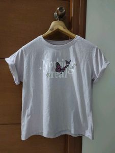 Lavender Butterfly Graphic Tee 🦋