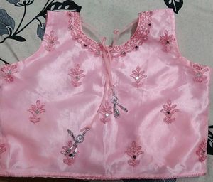 Stunning Embellished Pink Blouse