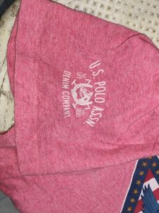 U.S. POLO ASSN. RED TEE