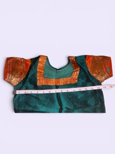 Beautiful Emerald Green Kurta with Golden Border