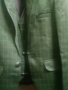 Classic Green Plaid Blazer