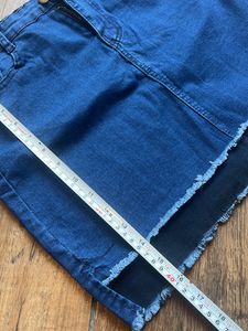 Denim Short Skirt - New Waist 28 inches