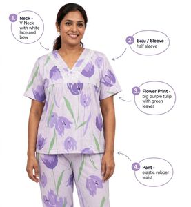 Floral Print Pajama Set