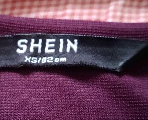 Stylish Criss-Cross Neck Purple T-Shirt