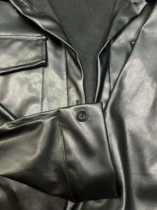 CIDER Black Faux Leather Jacket