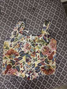 Floral Corset Style Top