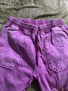 pink Acid Wash Joggers