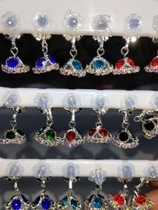 Sparkling Gemstone Dangle Earrings Set in 12