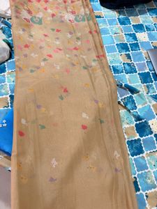 Sheer Floral Print Saree