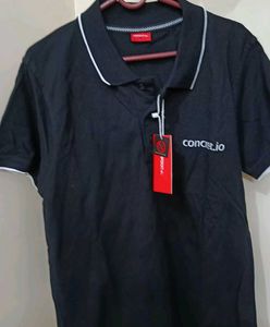 New Men's Black Polo T-Shirt (Concert.io)