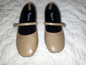 Tan Mary Jane pumps
