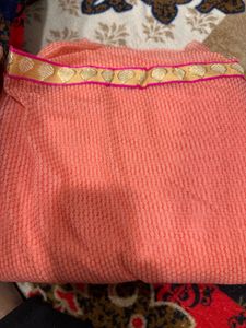 Elegant Pink Embroidered Saree
