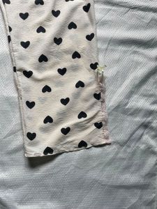 Cute Heart Print Pajama Set