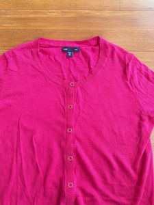 Gap Pink Button-Up Cardigan