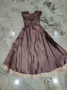 Elegant Silk Blend Ethnic Gown