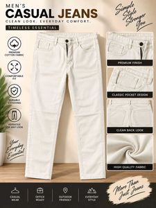 Straight Fit Cotton Jeans