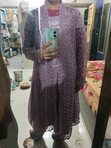 Kurta Pajama Net Jacket