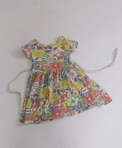 Cute Floral Print Baby Dress