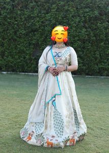 designer Lehenga Choli with Peacock Motif