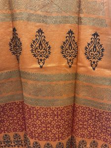 Orange Embroidered Kurta