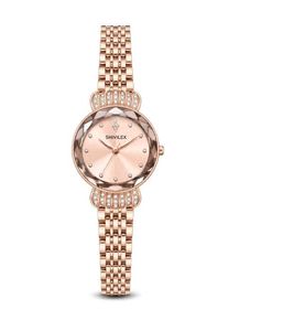 SHIVILEX Rose Gold Crystal Watch