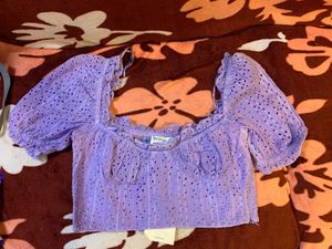 Bershka Lavender Top