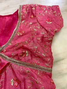 pink y2k corset back kurti