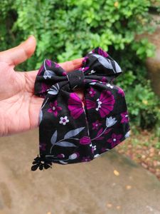 Floral Hair Bow Clip
