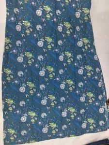 Blue Floral Sleeveless Top