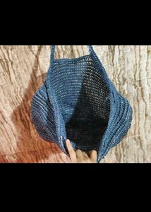 Stylish Blue Striped Tote Bag