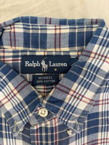 Rare Vintage Ralph Lauren Plaid Button-Up Shirt