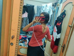 Red 3/4 Sleeve Top