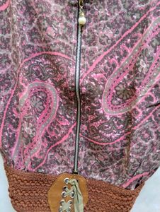 Boho Paisley Print Sleeveless Top &amp; Flare Jeans Ou